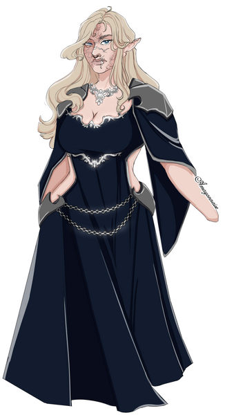 Coloured Halfbody Sketch